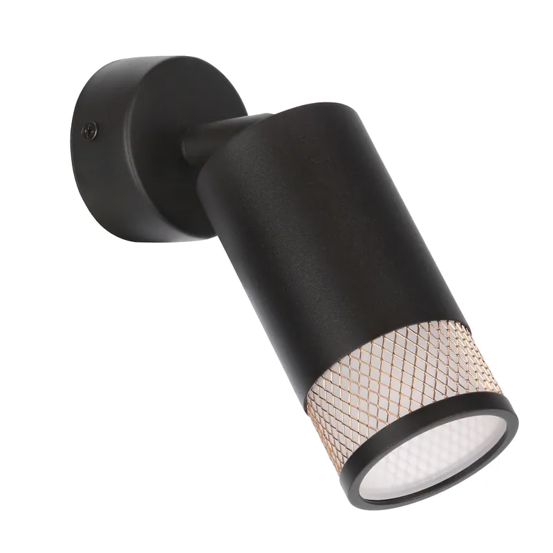 Applique murale Flin — 1×GU10, noir and doré