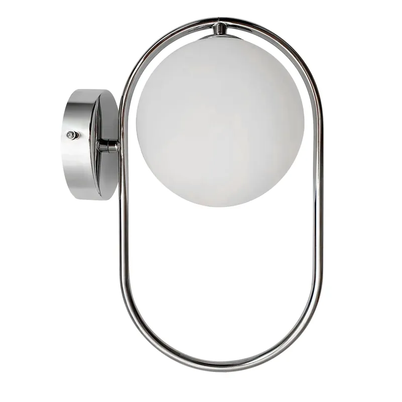 Applique murale Cordel chrome — 1×G9, argenté