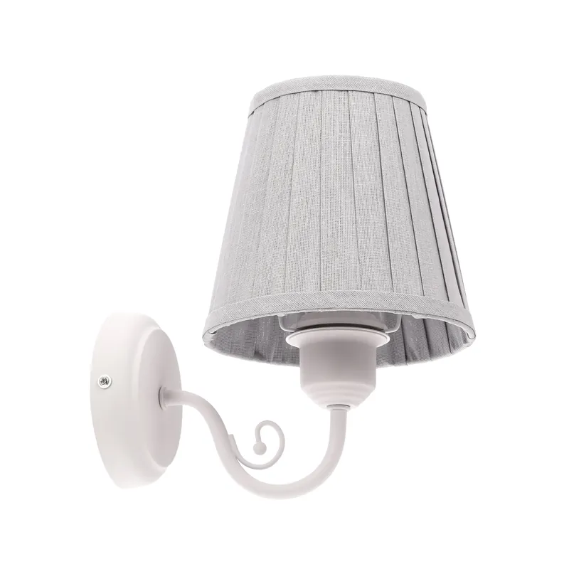 Applique murale FIREZ — 1×E27, blanc gris
