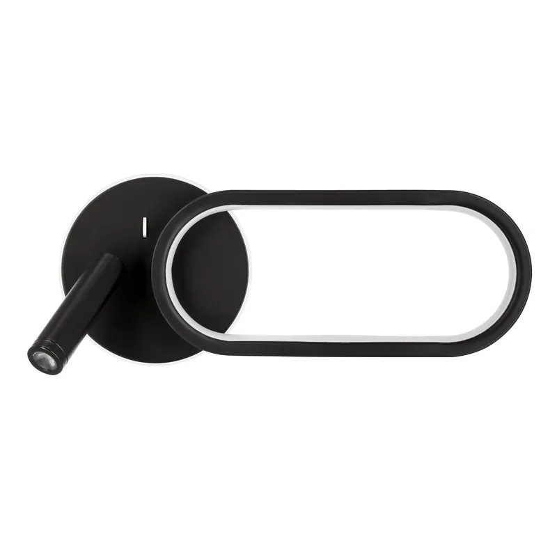 Applique murale LED — 3× noir