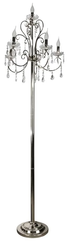 Lampadaire AURORA — 5×E14, chrome