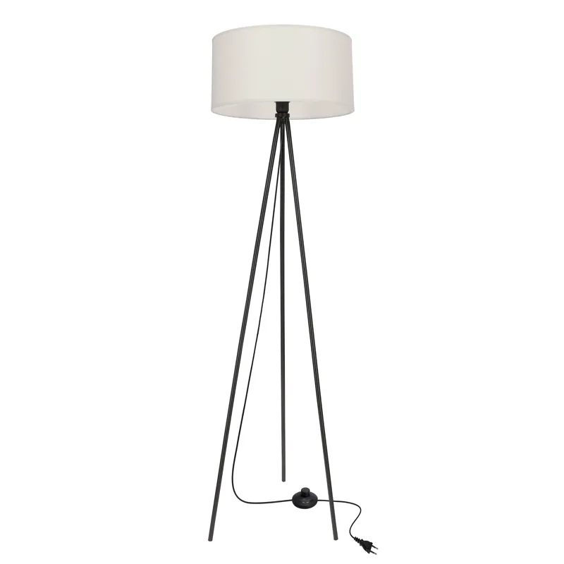 Lampadaire SHANTI — 1×E27, gris