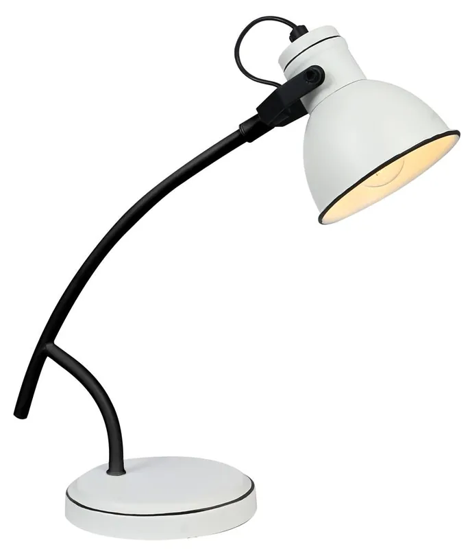 Lampe à poser ZUMBA — 1×E14, blanc et noir