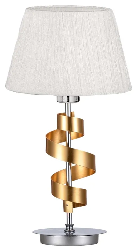 Lampe à poser DENIS — 1×E27, chrome + doré