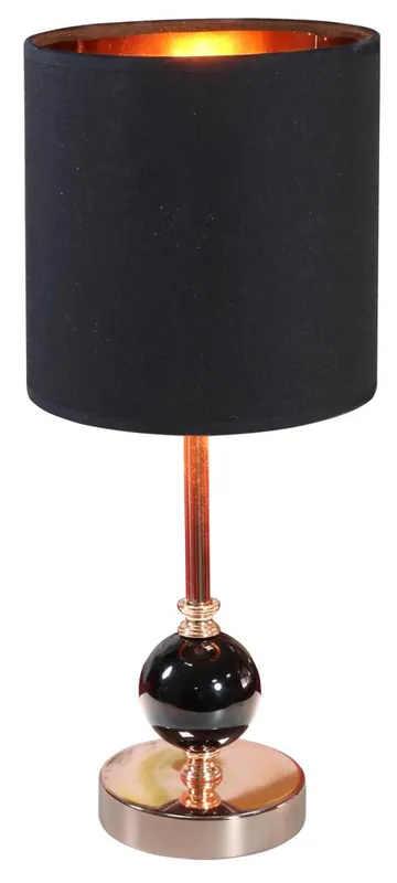 Lampe à poser MELBA — 1×E14, cuivré + noir