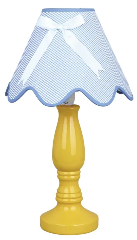 Lampe à poser LOLA — 1×E14, yellow et bleu