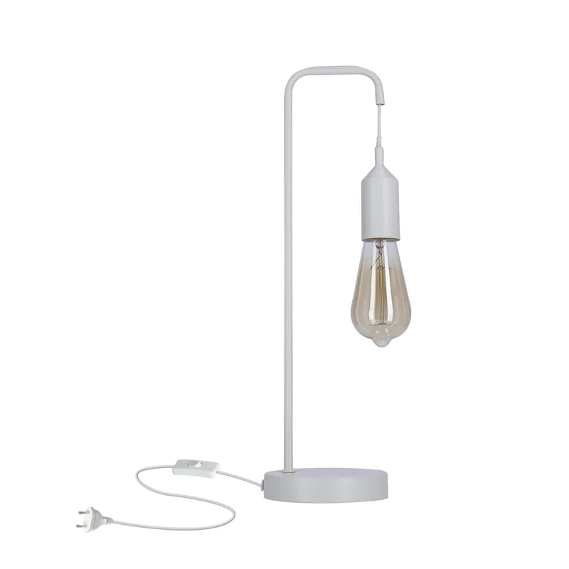 Lampe à poser LAREN — 1×E27, blanc