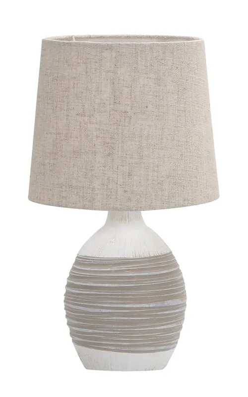 Lampe à poser AMBON — 1×E14, beige