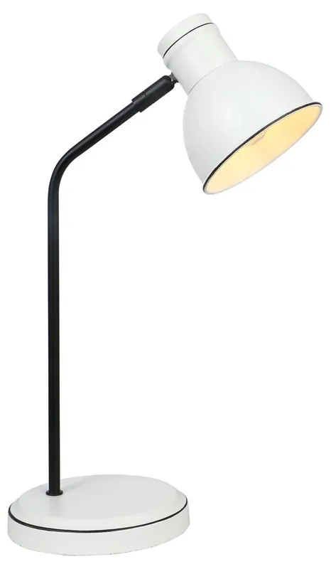 Lampe à poser ZUMBA — 1×E14, blanc et noir
