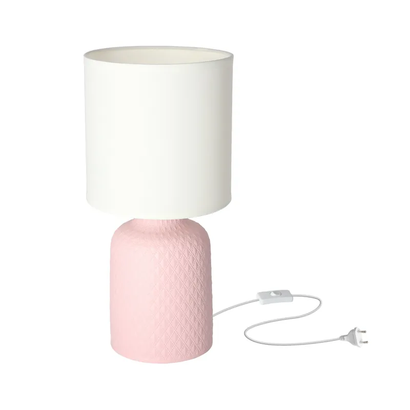 Lampe à poser INER — 1×E14, rose