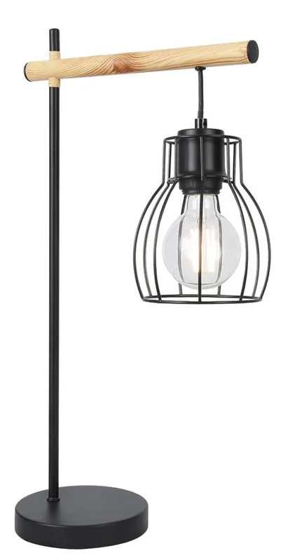 Lampe à poser BERNITA — 1×E27, noir