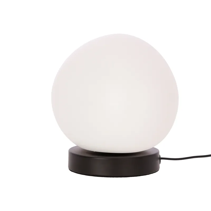 Lampe à poser STONES — 1×E27, blanc et noir