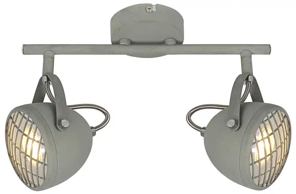 Plafonnier PENT Spot — 2×GU10, gris