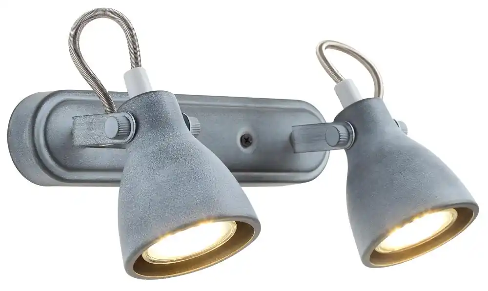 Plafonnier ASH Spot — 2×GU10, mat gris