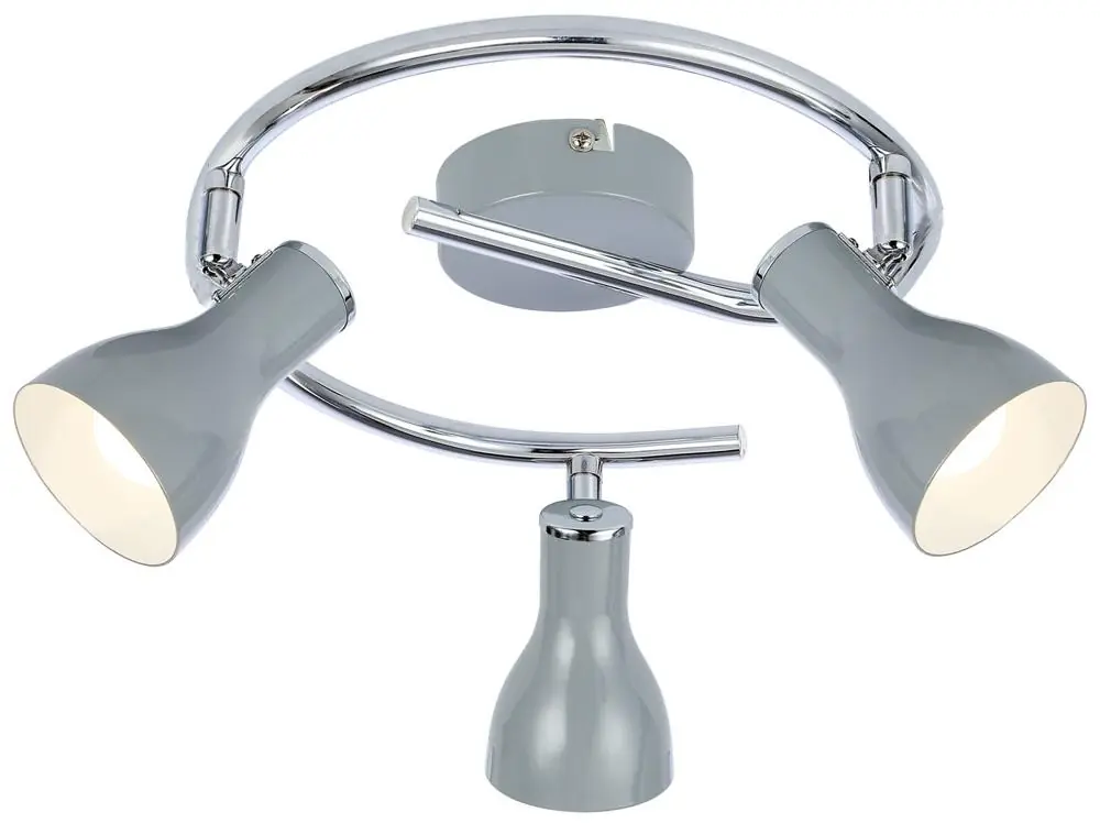 Plafonnier JULIE Spiral — 3×E14, blanc