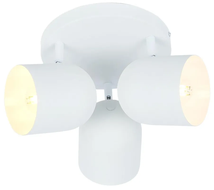 Plafonnier AZURO — 3×E27, blanc