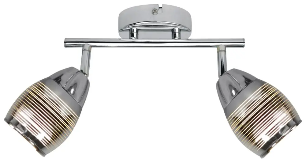 Plafonnier MILTON Spot — 2×E14, chrome