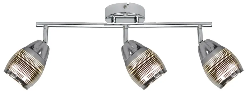 Plafonnier MILTON Spot — 3×E14, chrome