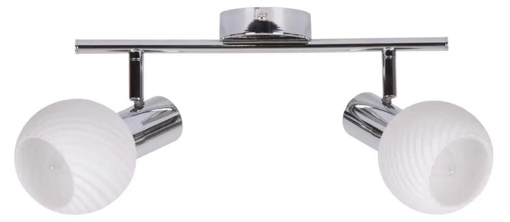 Plafonnier TURNO Spot — 2×E14, chrome