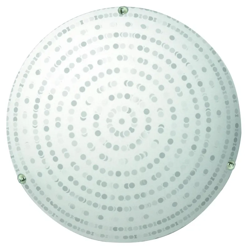Plafonnier CIRCLE — 1× blanc + chrome