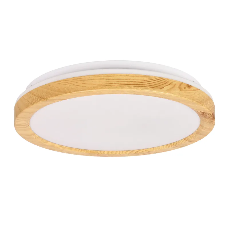Plafonnier GANDAVA — 1× blanc + wooden