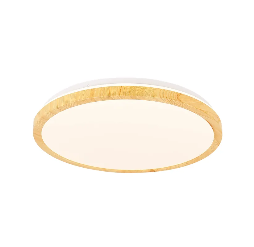Plafonnier GANDAVA — 1× blanc + wooden