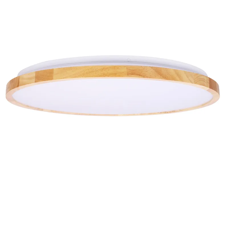 Plafonnier GANDAVA — 1× blanc + wooden