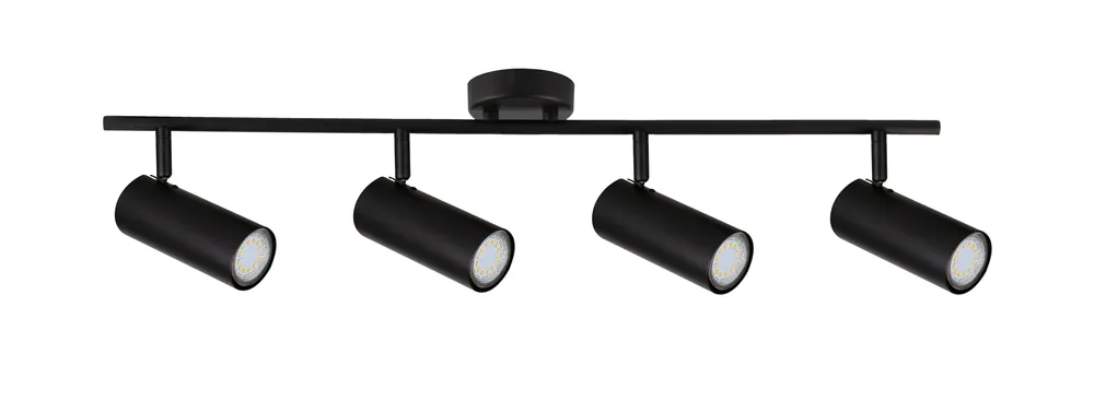 Plafonnier COLLY — 4×GU10, noir
