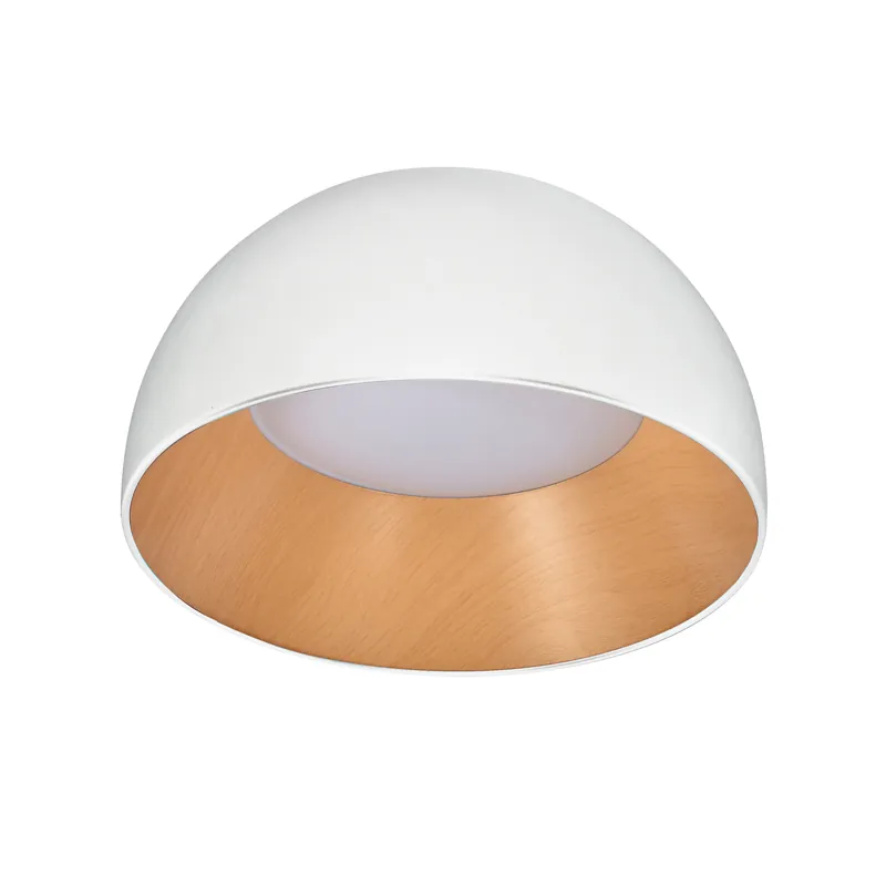 Plafonnier LIGURIA — 1× blanc + wooden
