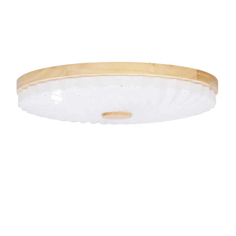 Plafonnier — 1× blanc + wooden