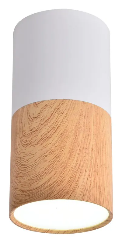 Spot TUBE — 1×GU10, blanc + wooden