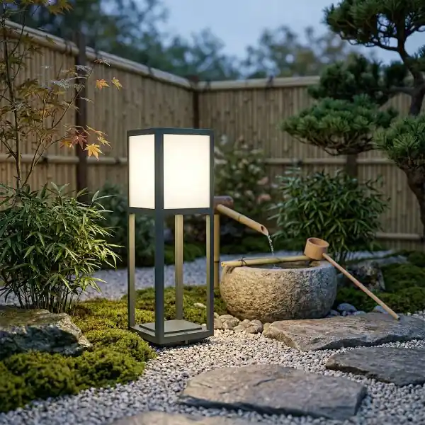 Borne extérieure anthracite HOKAIDO 50cm IP44