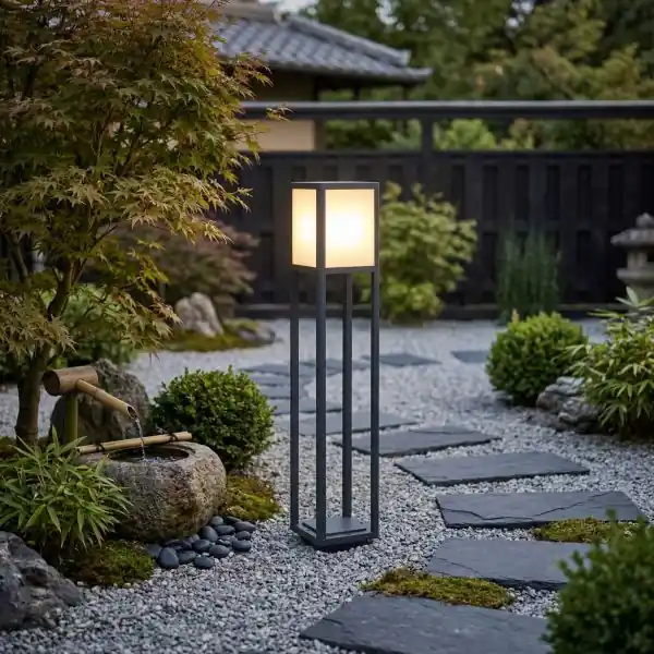 Grande borne extérieure anthracite HOKAIDO 80cm IP44