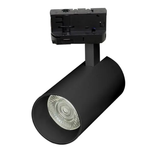 Spot Tracklight DORA Noir 30W pour rail 4 Wires CCT 2700Lm