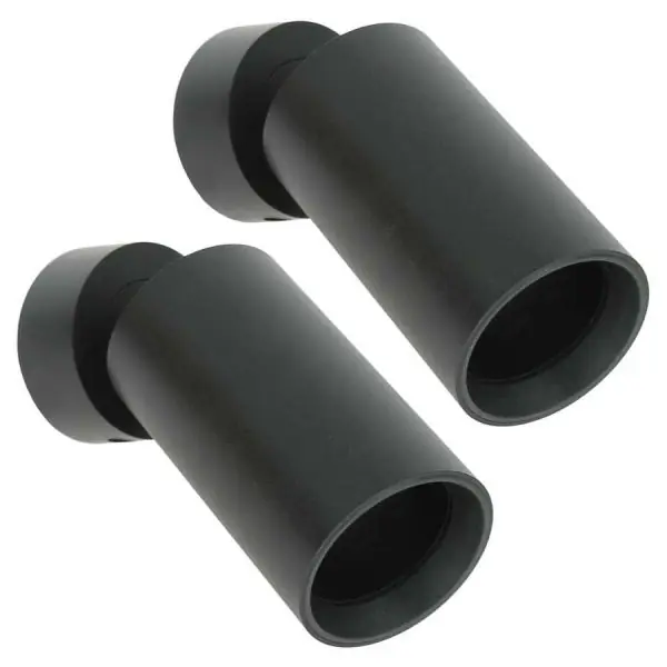 Lot de 2 Appliques ou Spots mural GU10 JEFFERSON NOIR