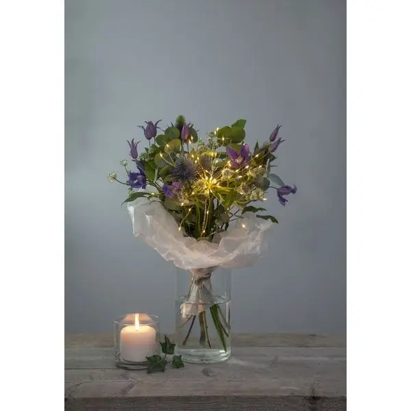 Décoration intérieur LED en branche sur piles