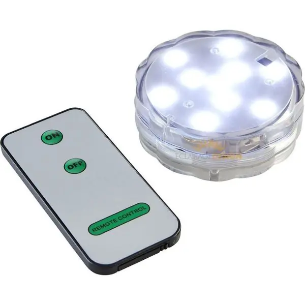 Base submersible blanc avec télécommande