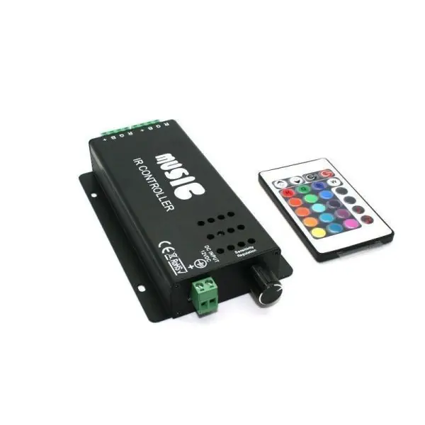Contrôleur LED RGB Musical avec Télécommande 12V 120W