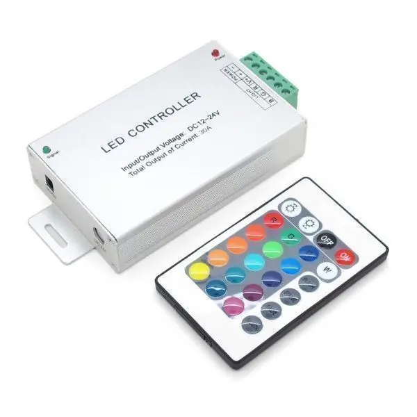 Controleur RGB Ruban LED 12V 24V avec Télécommande 24 Touches