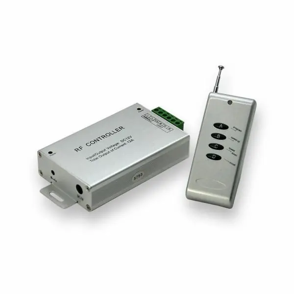 Contrôleur RGB 12V 24V 12A avec Télécommande Radio Fréquence
