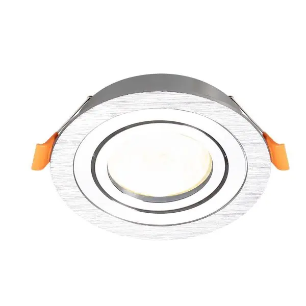 Support orientable Aluminium brossé pour GU10 et MR16