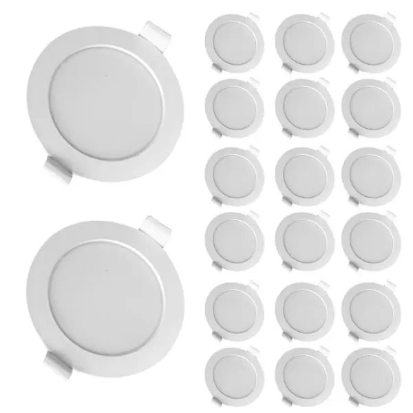 Lot de 20 Spots encastrable 6W Eq 50W Blanc naturel