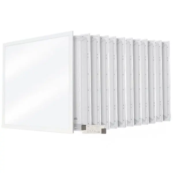 Lot de 12 Dalles LED 600x600 40W Blanc naturel 4000K transfo Eaglerise