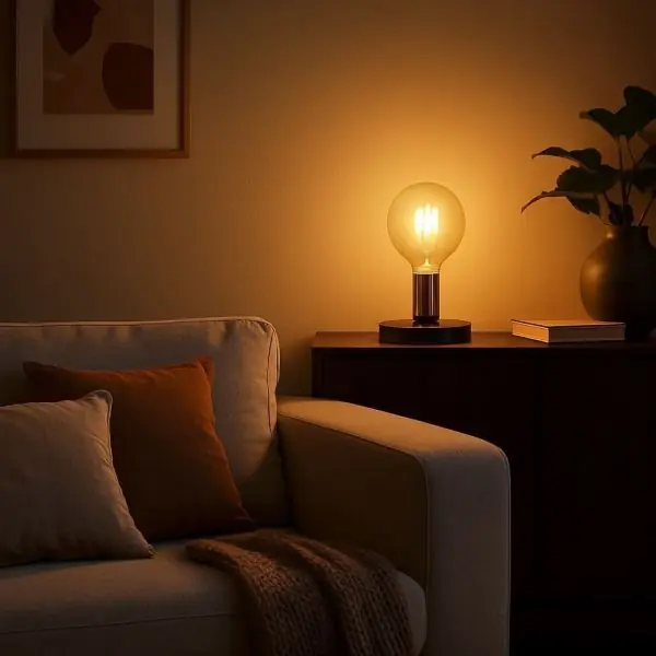 Lampe à Poser KARL E27 Design Métal Noir et Cuivre