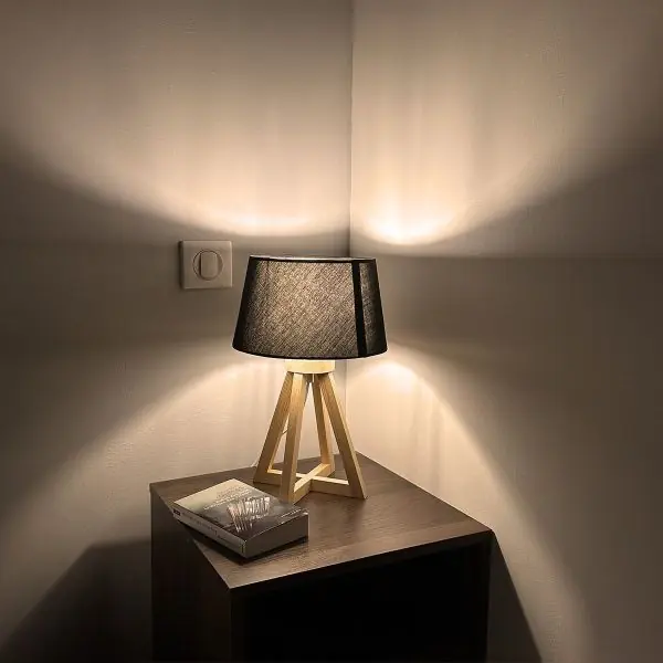 Lampe de chevet à poser HOD en bois E27 37cm