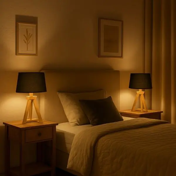 Lot de 2 Lampes à poser HOD en bois E27 37cm