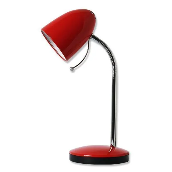 Lampe de bureau E27 couleur Rouge rétro