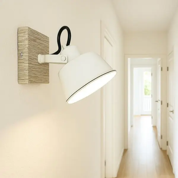 Applique RIDLEY Blanche avec Ampoule GU10 LED Blanc Chaud