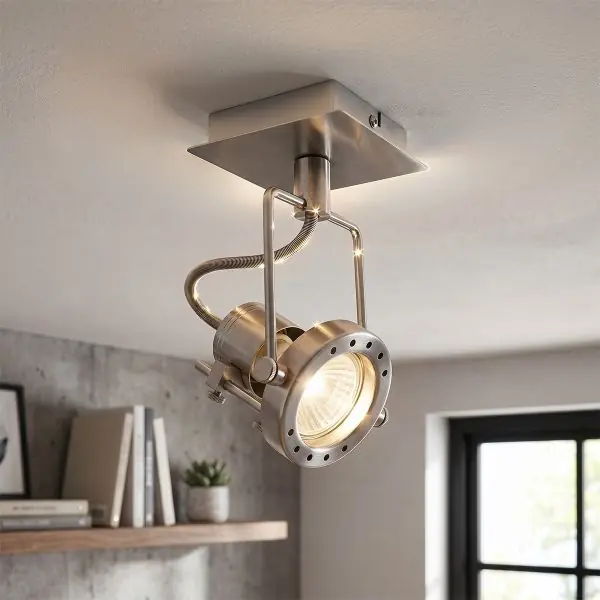 Applique Murale Orientable GU10 BROOK Gris Industriel