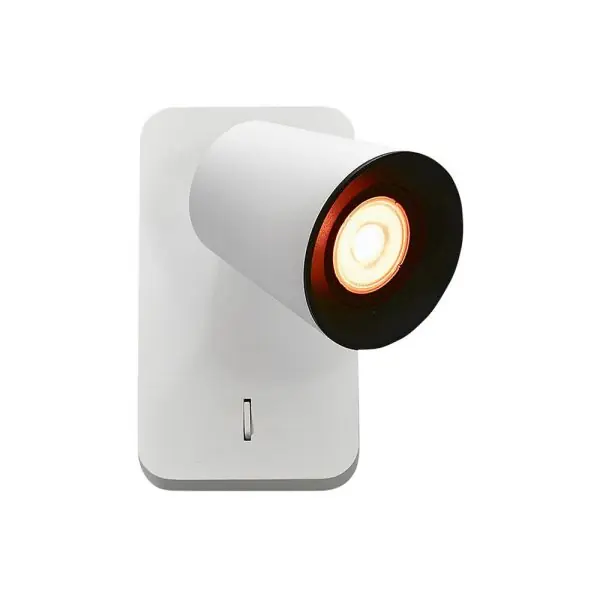 Applique Murale Blanche ELLI GU10 avec interupteur